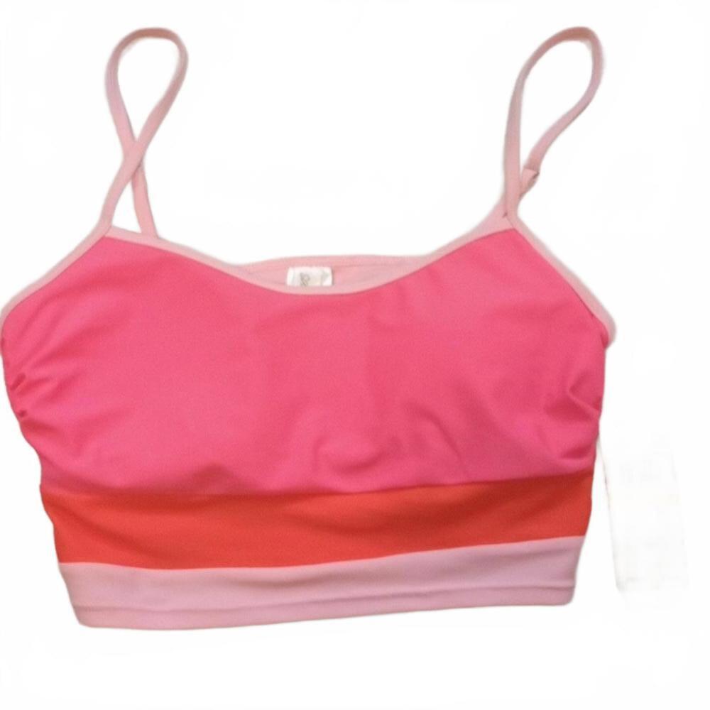 SALT COVE JUNIORS COLORBLOCKED LONGLINE COLOR BLOCK POP PINK M